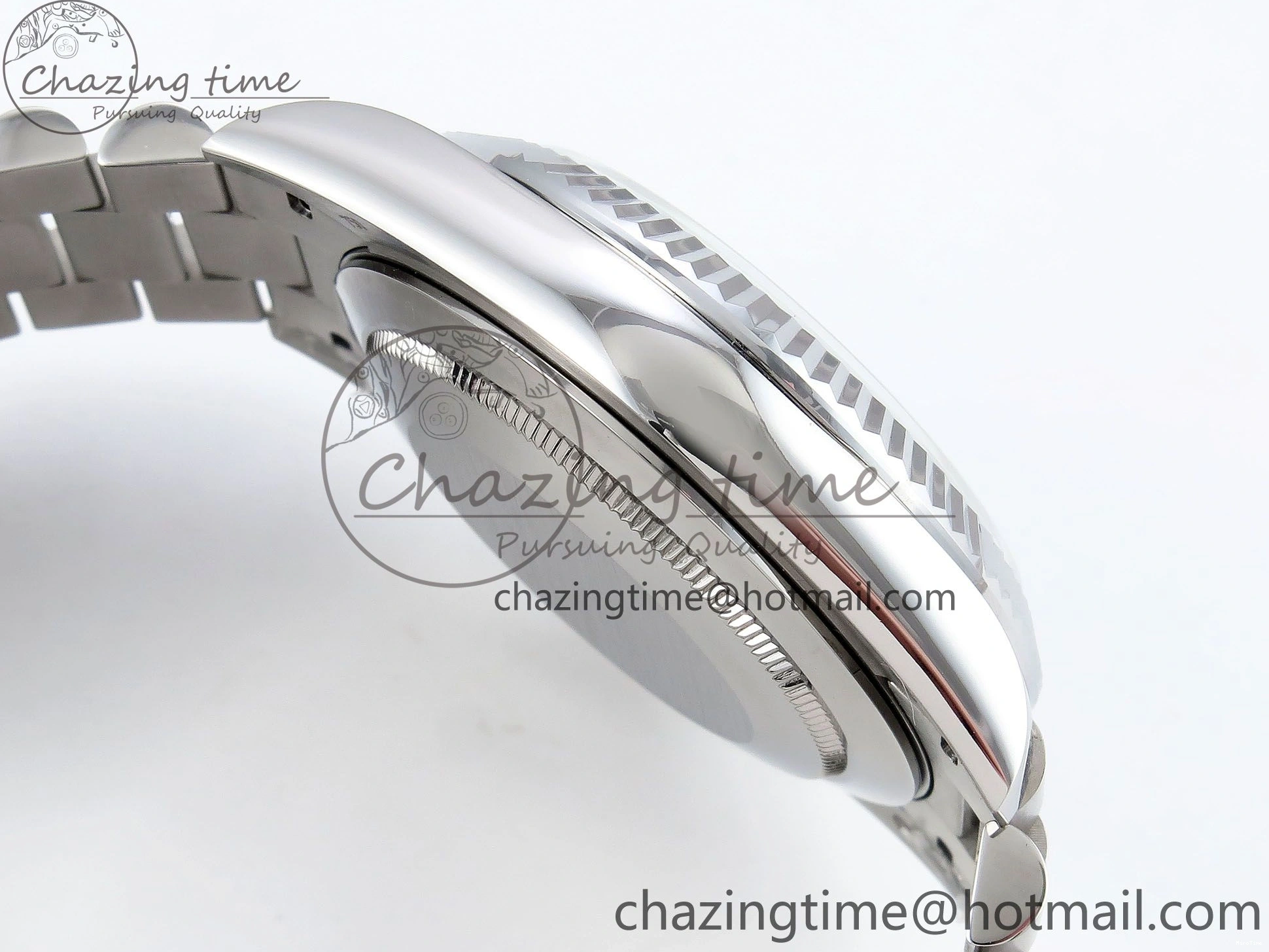 MiroTime 0226 GoodFit DayDate 40 SS JDF 904L Steel Silver Crystal Dial on President Bracelet VR3255 V3 (Gain Weight) 1431